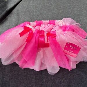 Amscan Pink Layered Tulle Tutu Skirt with Satin Bows